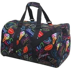 ✨Fantastic iscream 'Neon Nights' Neoprene 20" x 11.5" x 11" Duffle Bag